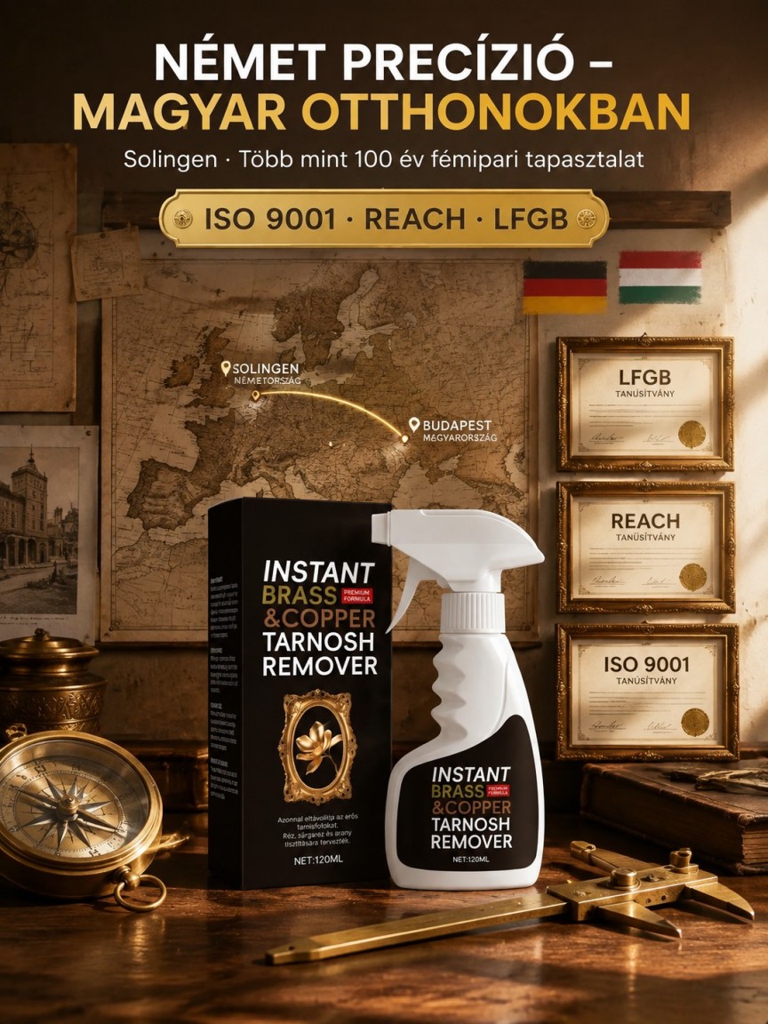 Sárgaréz rozsdaeltávolító tisztító spray