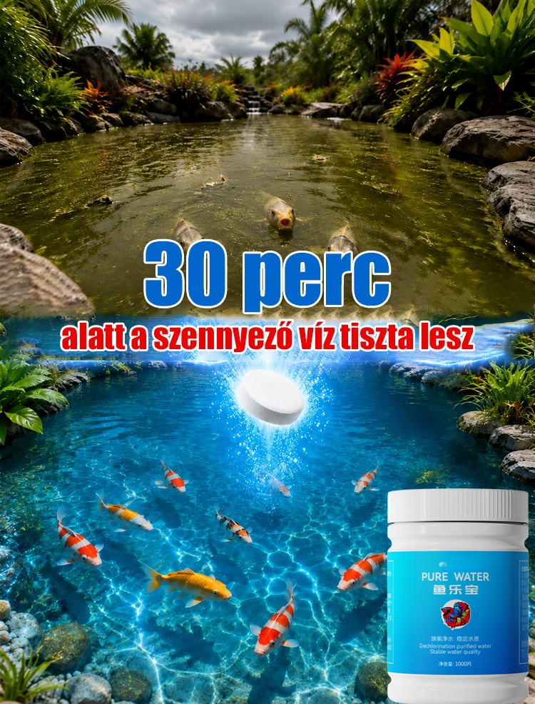 Halak öröme víztisztító tabletta