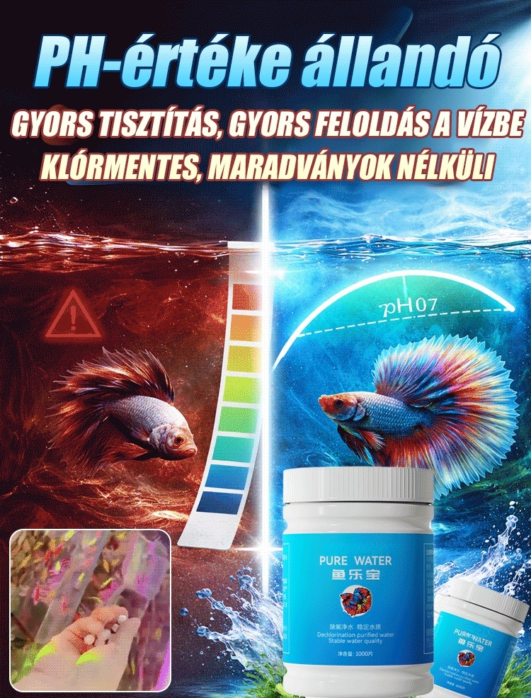 Halak öröme víztisztító tabletta