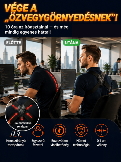50% Dto👍Prémium Láthatatlan Tartásjavító és Hátmerevítő - 50% Kedvezmény