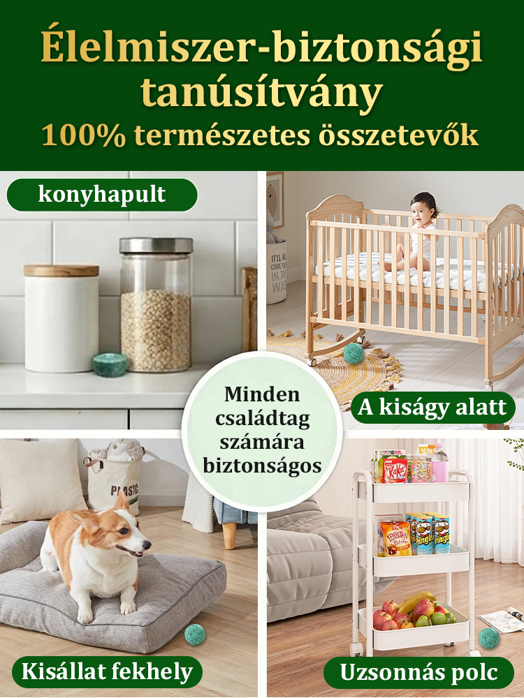 👍Szuper Erős Rágcsálóriasztó Golyók - Nincs Több Elrágott Kábel!