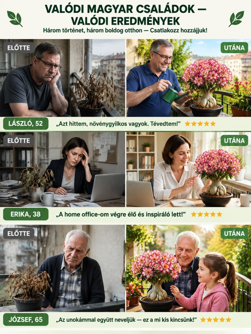 👍Prémium Sivatagi Rózsa Hagyma | 90 Nap Víz Nélkül is Virágzik (-70% Akció)