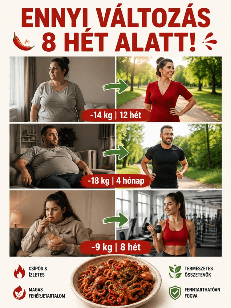 👍Prémium Csípős Vad Bébipolip | Keto-Barát, 0 Cukor & Anyagcsere Pörgető