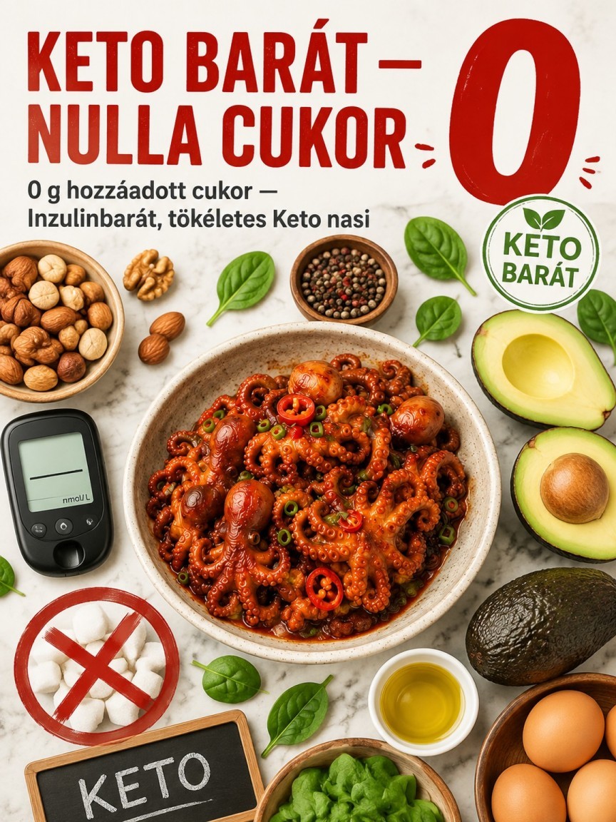 👍Prémium Csípős Vad Bébipolip | Keto-Barát, 0 Cukor & Anyagcsere Pörgető
