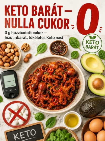 👍Prémium Csípős Vad Bébipolip | Keto-Barát, 0 Cukor & Anyagcsere Pörgető
