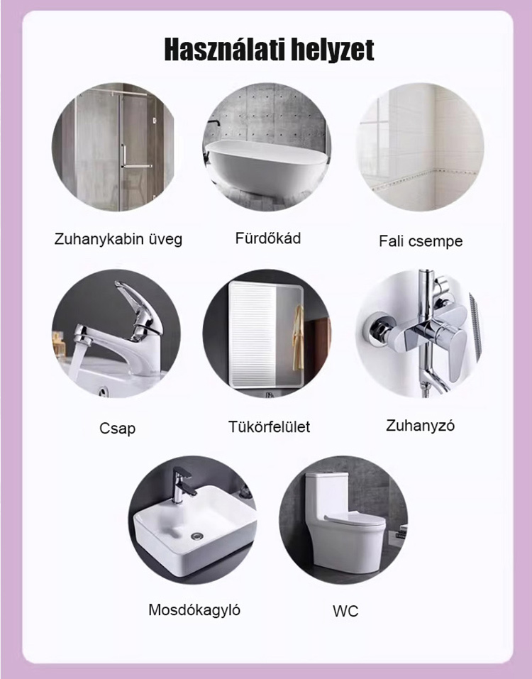 ✨Szupererős Fürdőszobai Tisztítószer - Vízkő és Rozsda Ellen (50% Akció + Ingyenes Szállítás)
