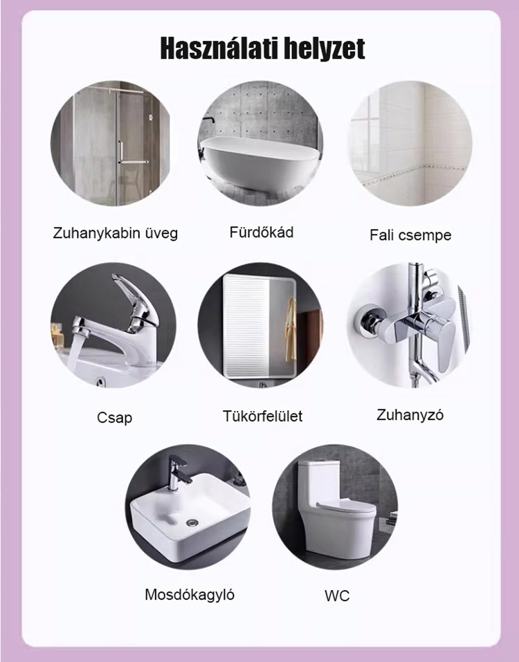 ✨Szupererős Fürdőszobai Tisztítószer - Vízkő és Rozsda Ellen (50% Akció + Ingyenes Szállítás)