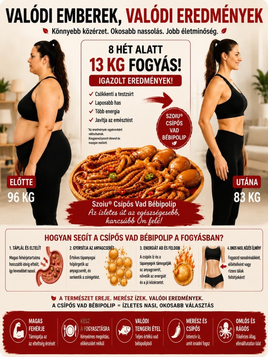 👍Prémium Csípős Vad Bébipolip | Keto-Barát, 0 Cukor & Anyagcsere Pörgető