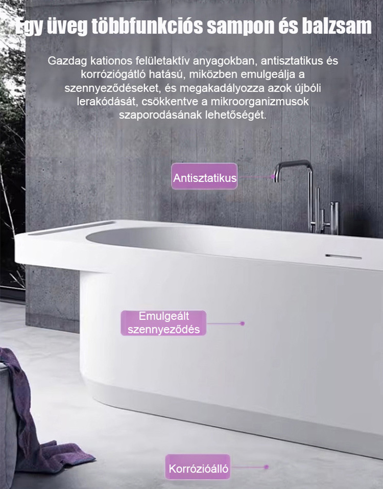 ✨Szupererős Fürdőszobai Tisztítószer - Vízkő és Rozsda Ellen (50% Akció + Ingyenes Szállítás)