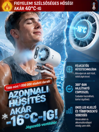 Németország Kedvence: 360°-ban Forgatható Autós & Szobai Mini Klíma Ventilátor (Hőség Ellen Tökélestes)