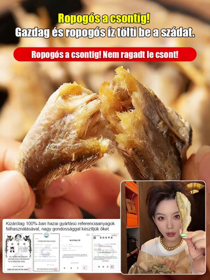Prémium Szárított Hal – Ropogós Egészséges Snack (Természetes DHA és Kalcium)