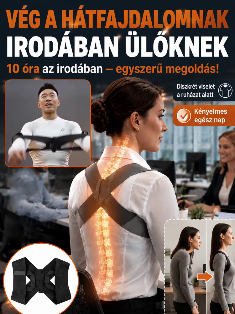 50% Dto👍Prémium Láthatatlan Tartásjavító és Hátmerevítő - 50% Kedvezmény