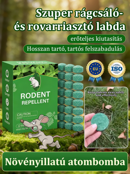 👍Szuper Erős Rágcsálóriasztó Golyók - Nincs Több Elrágott Kábel!