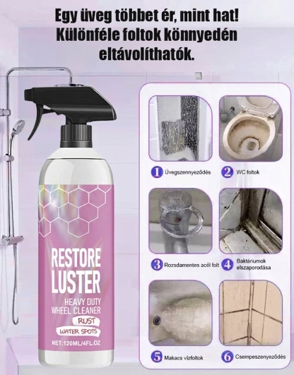 ✨Szupererős Fürdőszobai Tisztítószer - Vízkő és Rozsda Ellen (50% Akció + Ingyenes Szállítás)