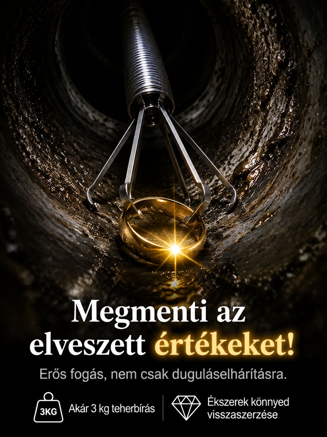 50% Akció👍Azonnali Duguláselhárító Eszköz-Szuper Erős Lefolyótisztító Fogó