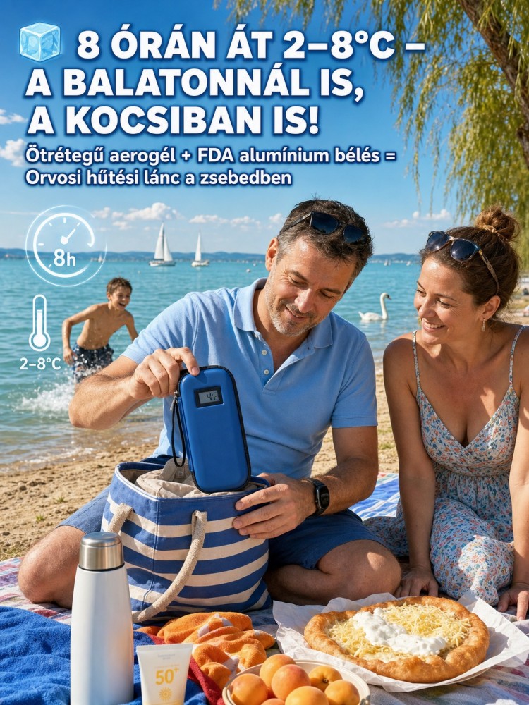 [80% Kedvezmény] Okos Inzulin Hűtő | Pontos Hőmérséklet-Kijelző & Utánvét