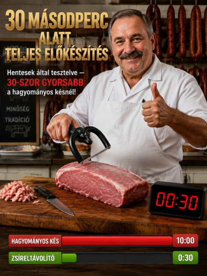  [50% AKCIÓ] 👍Biztonságos U-alakú Zsíreltávolító Kés – Hús Előkészítés 30 Másodperc Alatt