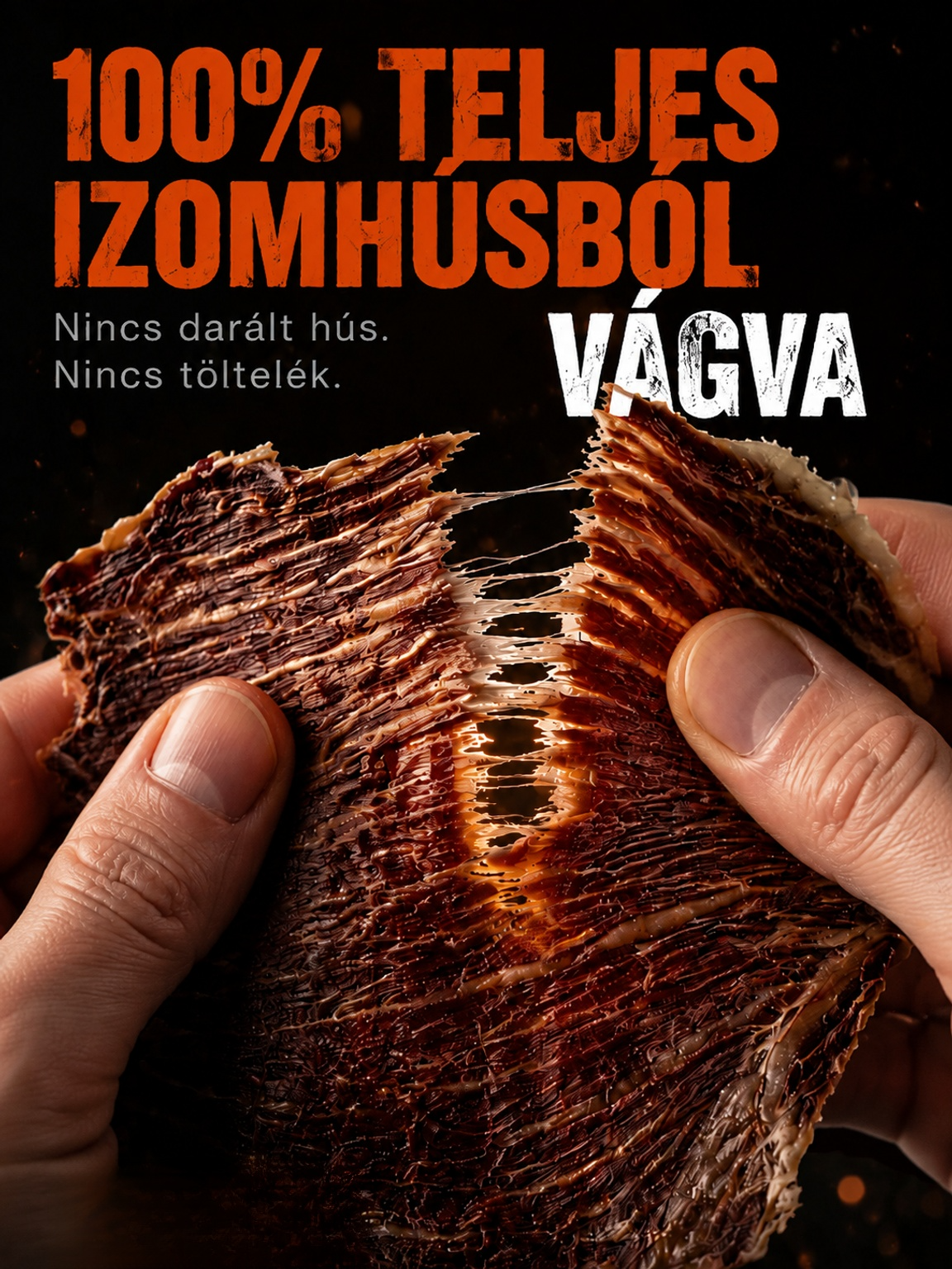 👍Prémium Ropogós Marha Chips (100% Tiszta Izomhús, 0% Cukor) – Energia Bűntudat Nélkül