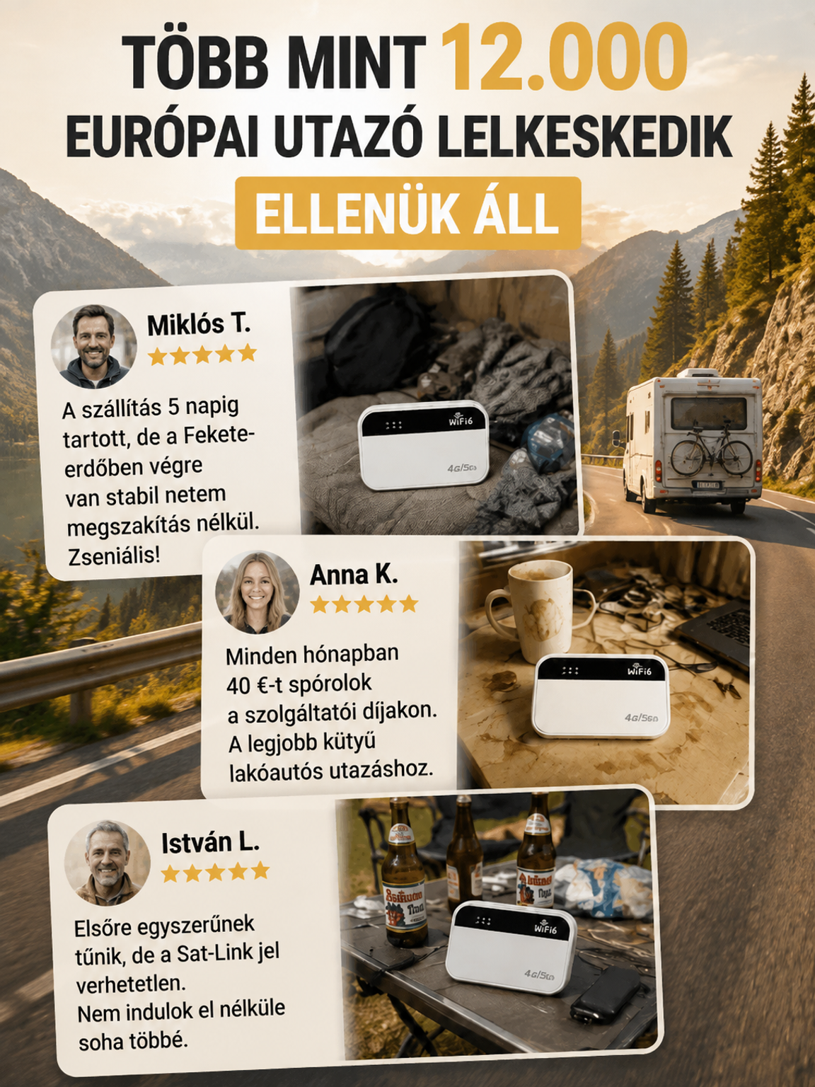 70% Akció👍Hordozható WiFi 6 Router Okos Chippel - Nincs Havidíj, Nincs Roaming - Szupergyors Kapcsolat Bárhol