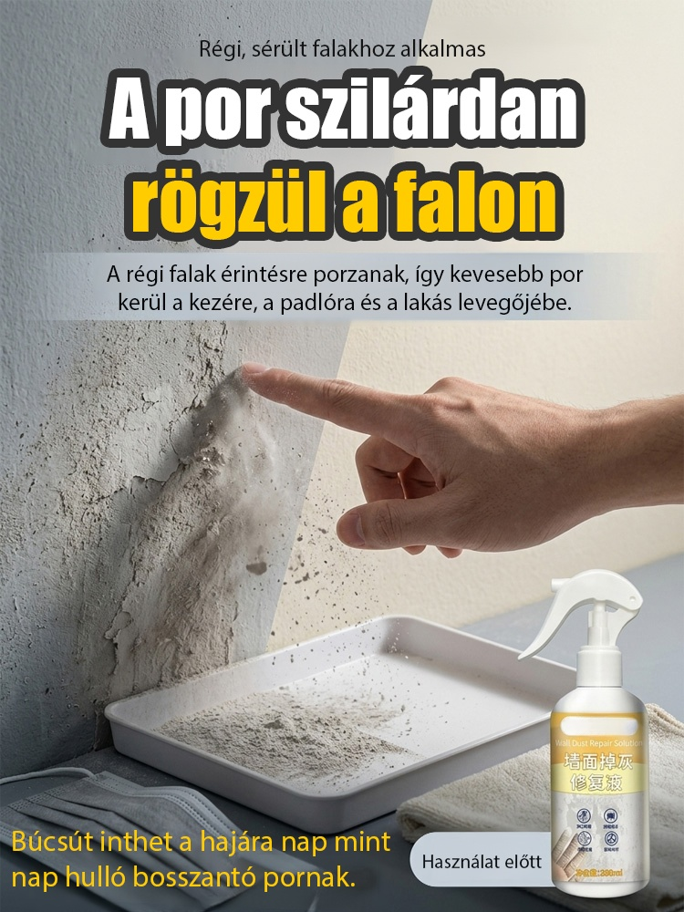 Fal repedés javító