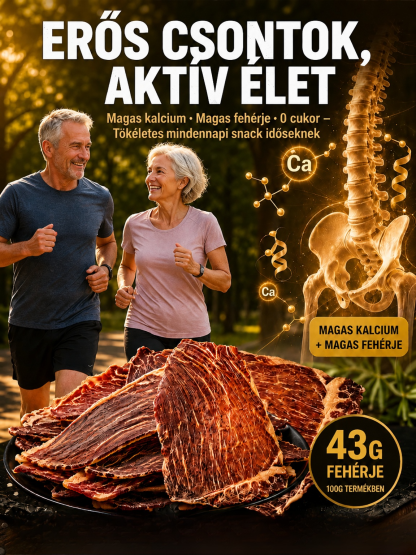👍Prémium Ropogós Marha Chips (100% Tiszta Izomhús, 0% Cukor) – Energia Bűntudat Nélkül