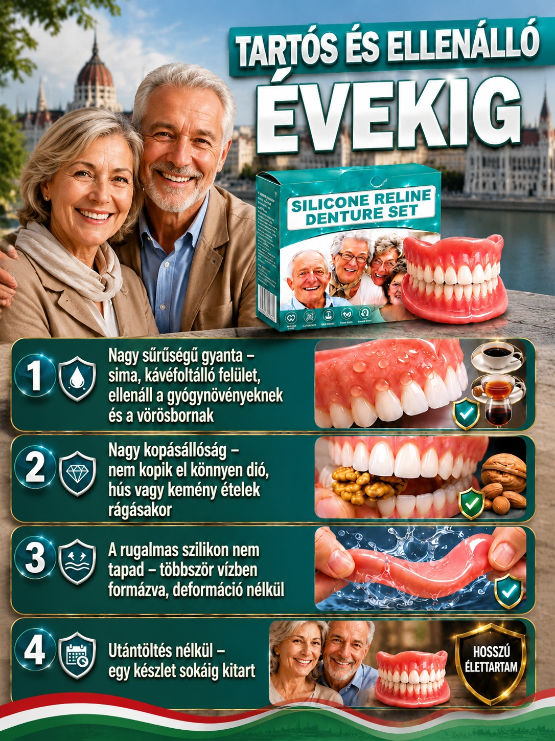Fájdalommentes Szilikon Fogsor Bélés – Egyen Újra Bátran, Stabil Tartás Egész Nap