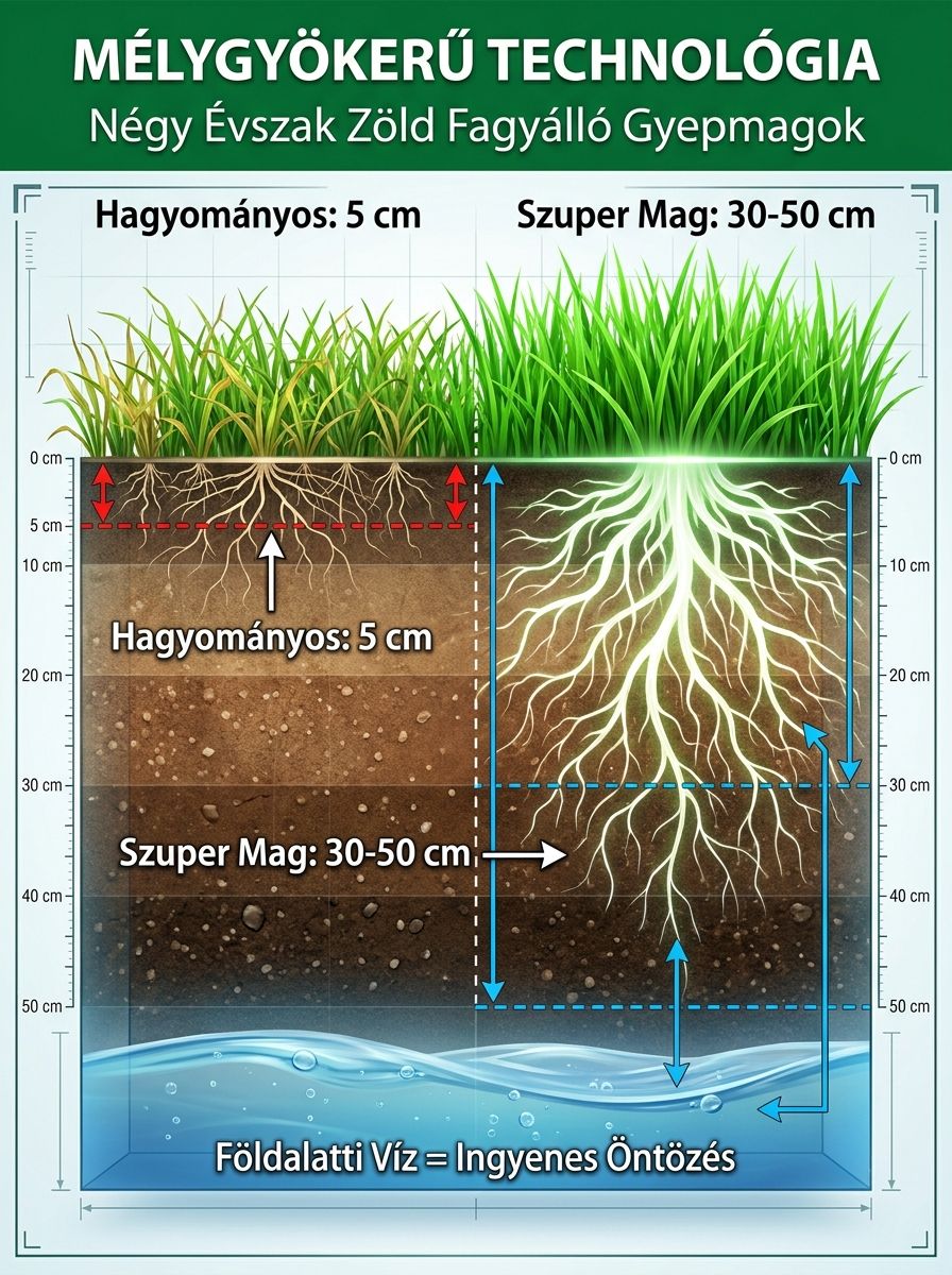 【99%-os csírázási arány】Négyszezoni hidegtűrő gyepmag