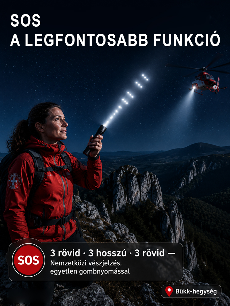 ⚡ Végleges Likvidáció ⚡ Éjszakából Nappal! Szuperfényes Túlélő Zseblámpa | Vadászathoz, Kempinghez és Vészhelyzetre🔦