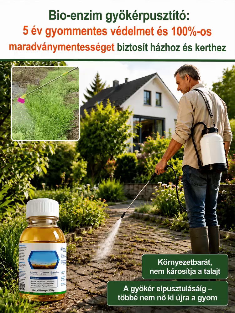 🔥Bioenzimeket tartalmazó gyógynövényvédők| Teljesen elpusztítja a gyökérzetet | Biztonságos háziállatok és gyermekek számára| Egy fújás 5 évig hat | A gyümölcsös/térkő/udvar gyomjainak végső pusztítója💥
