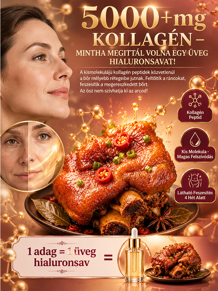 👑 【Célzott anti-glikán: 0 cukor kollagén mangalica főtt sertésláb】 12 Órás Lassú Főzés · Omega-3 Kollagén Bomba
