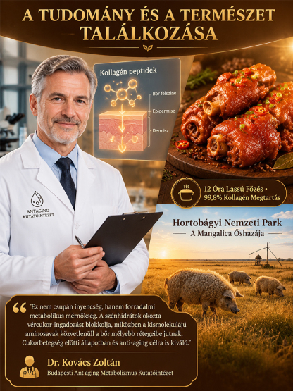 👑 【Célzott anti-glikán: 0 cukor kollagén mangalica főtt sertésláb】 12 Órás Lassú Főzés · Omega-3 Kollagén Bomba