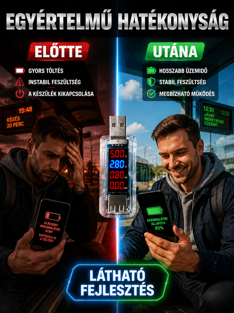 🚀[Akció]Pulzusos javító mobiltelefon akkumulátor javító készülék, mintha új lenne