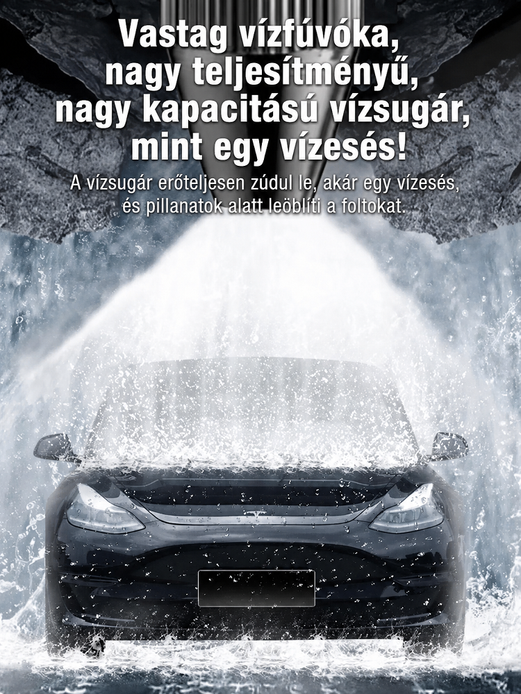 🚀[Rendkívül hatékony] Nagynyomású vízpisztoly – azonnal eltávolítja a makacs foltokat (18m Hatótáv)- 6x Víznyomás Fokozó Technológia💦
