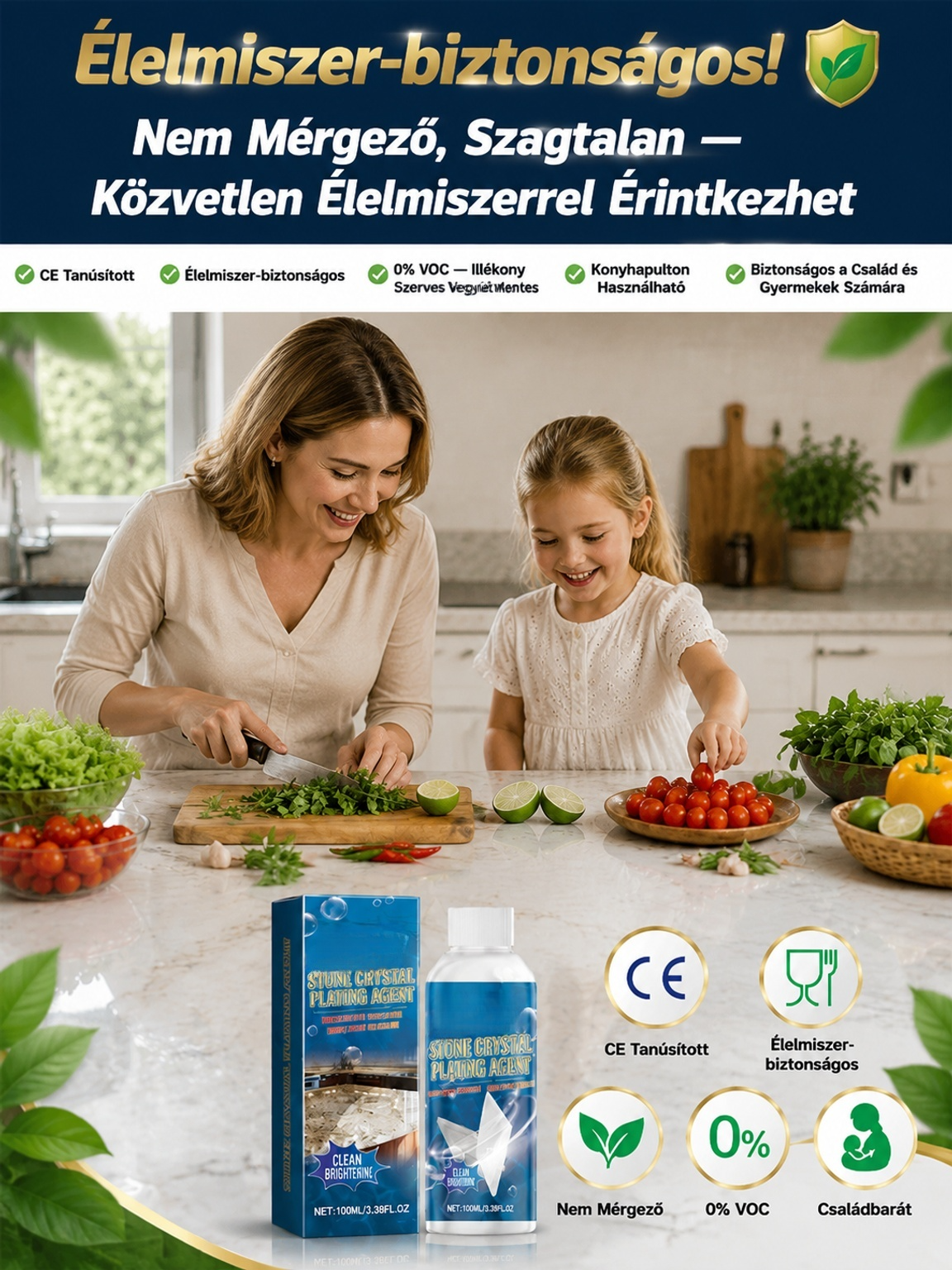 🔥 80% Kedvezmény |Karceltávolító polírozó tisztítófolyadék| 3 Perc Alatt Eltünteti a Karcolásokat | Eredeti Márvány Ragyogás| Azonnali Fény · 365 Napos Víz- és Olajvédelem | Gránitra is| Mélyen Behatoló, Gyorsan Száradó Formula | (Utánvétes Fizetés)🛡️