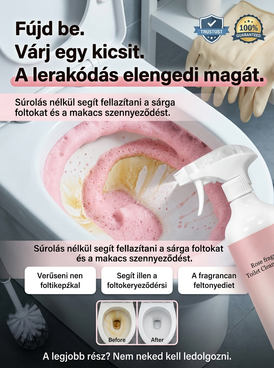 ✨ A Takarítás Új Korszaka! Varázsolja Fürdőszobáját Újjá 3 Másodperc Alatt! ✨Német formula: Fürdőszoba tisztító spray