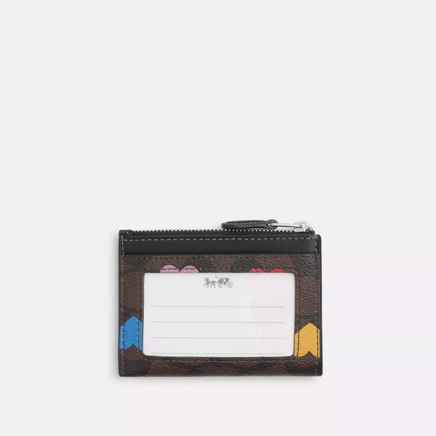Coathtch  Mini Skinny Id Case In Signature Canvas With Heart Print