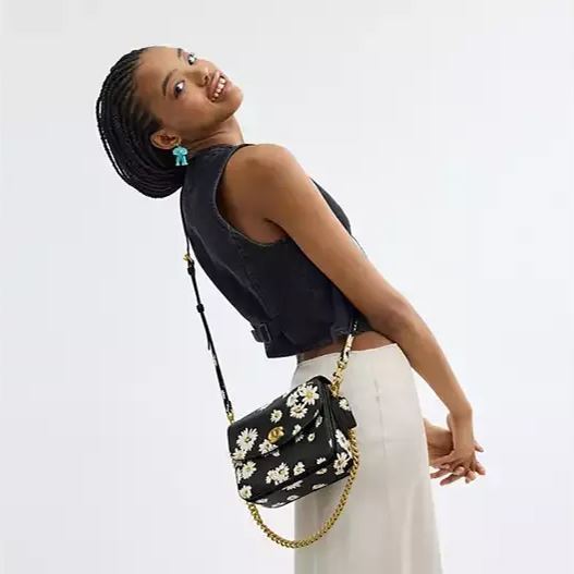 Crossbody Bag With Floral Print