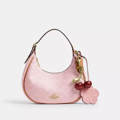 Emily Shoulder Bag In Signature Canvas With Charms