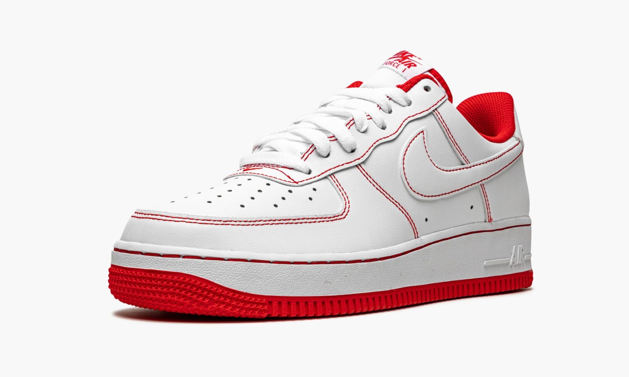 1 Low 7 ��Contrast Stitch White University Red