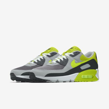 90 White/Particle Grey-Volt-Black