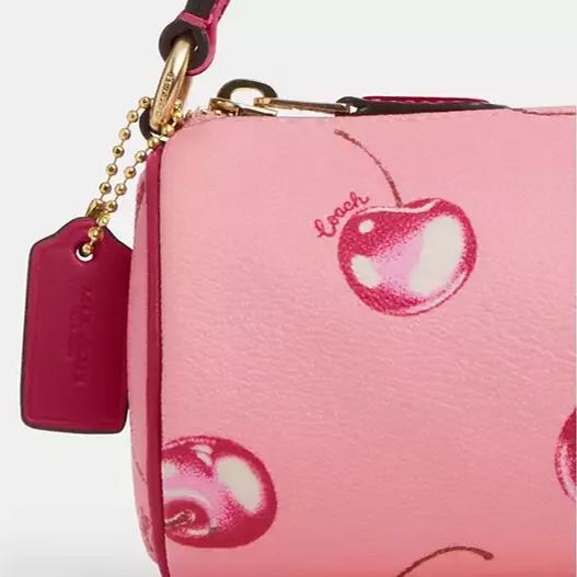 Coathtch  Barrel Bag With Cherry Print