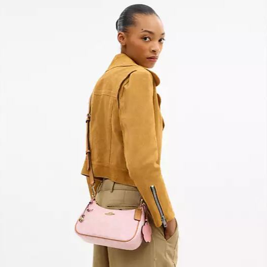 Teri Shoulder Bag In Signature Canvas With Charms