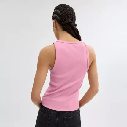Ribbed Cothtach Script Tank Top