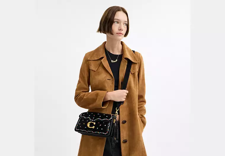 Tabby Shoulder Bag 26 With Dainty Embroidery