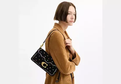 Tabby Shoulder Bag 26 With Dainty Embroidery