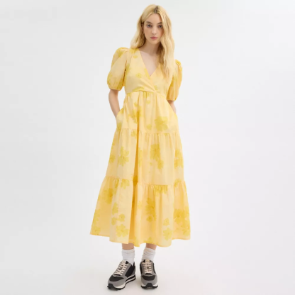 Long Cotton Floral Dress