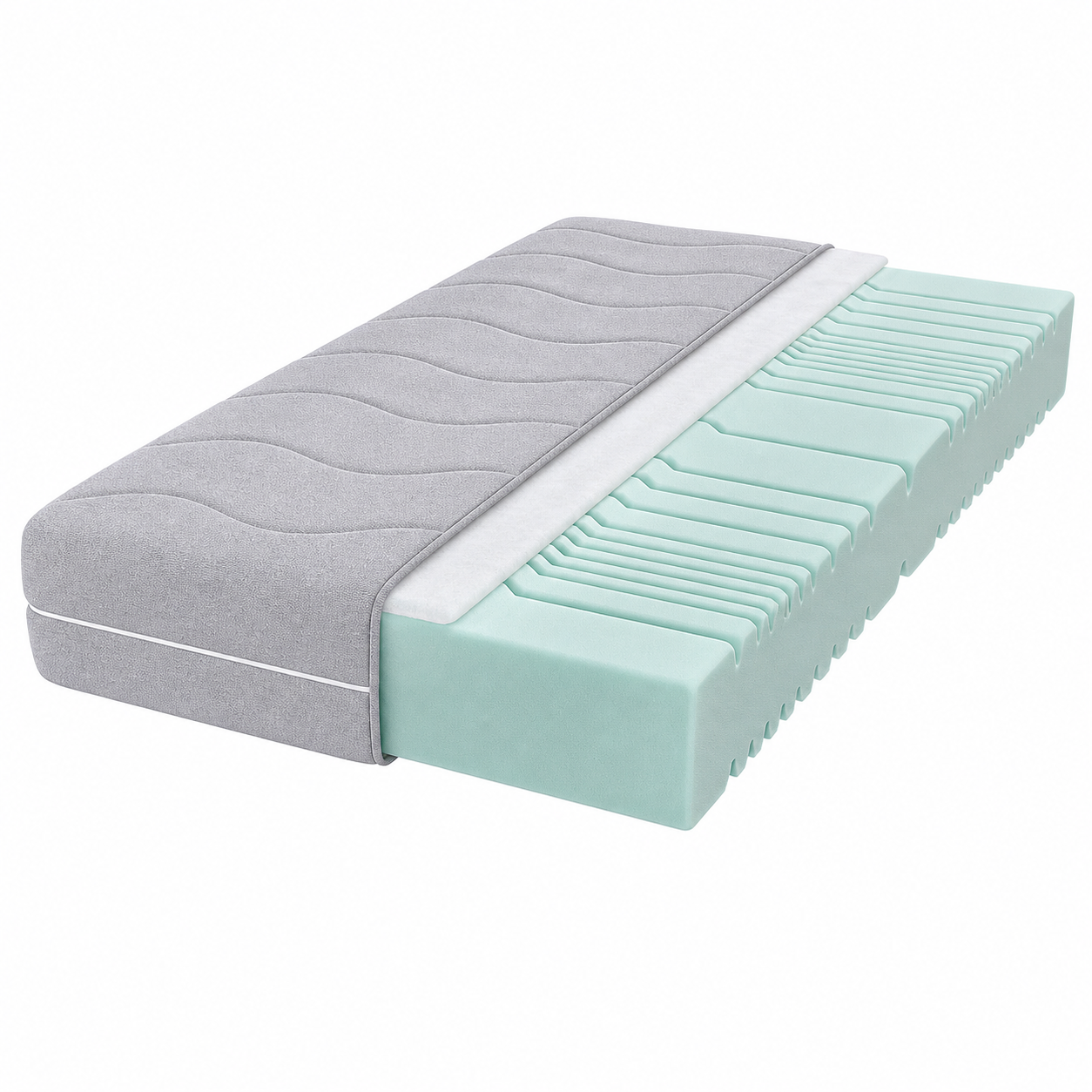 Komfortschaummatratze Mintkern Wellenprofil 90x200 cm-Buytavo