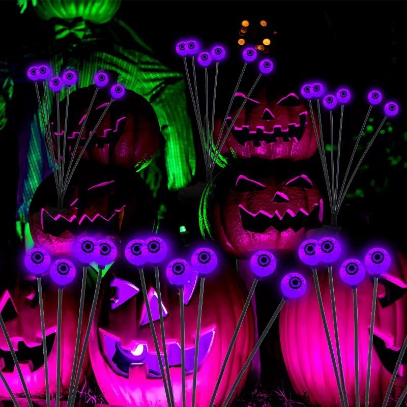 🔥Hot Sale🔥 👻Halloween Outdoor Waterproof Solar Skull Pathway Lights