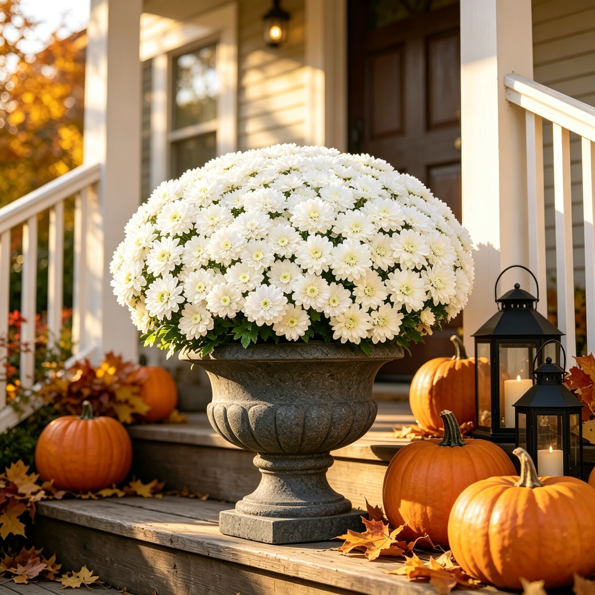 💥Last Day 70% OFF🌼Welcome autumn- Artificial Outdoor Sunset Mums Flowers - UV resistant, Waterproof, Windproof