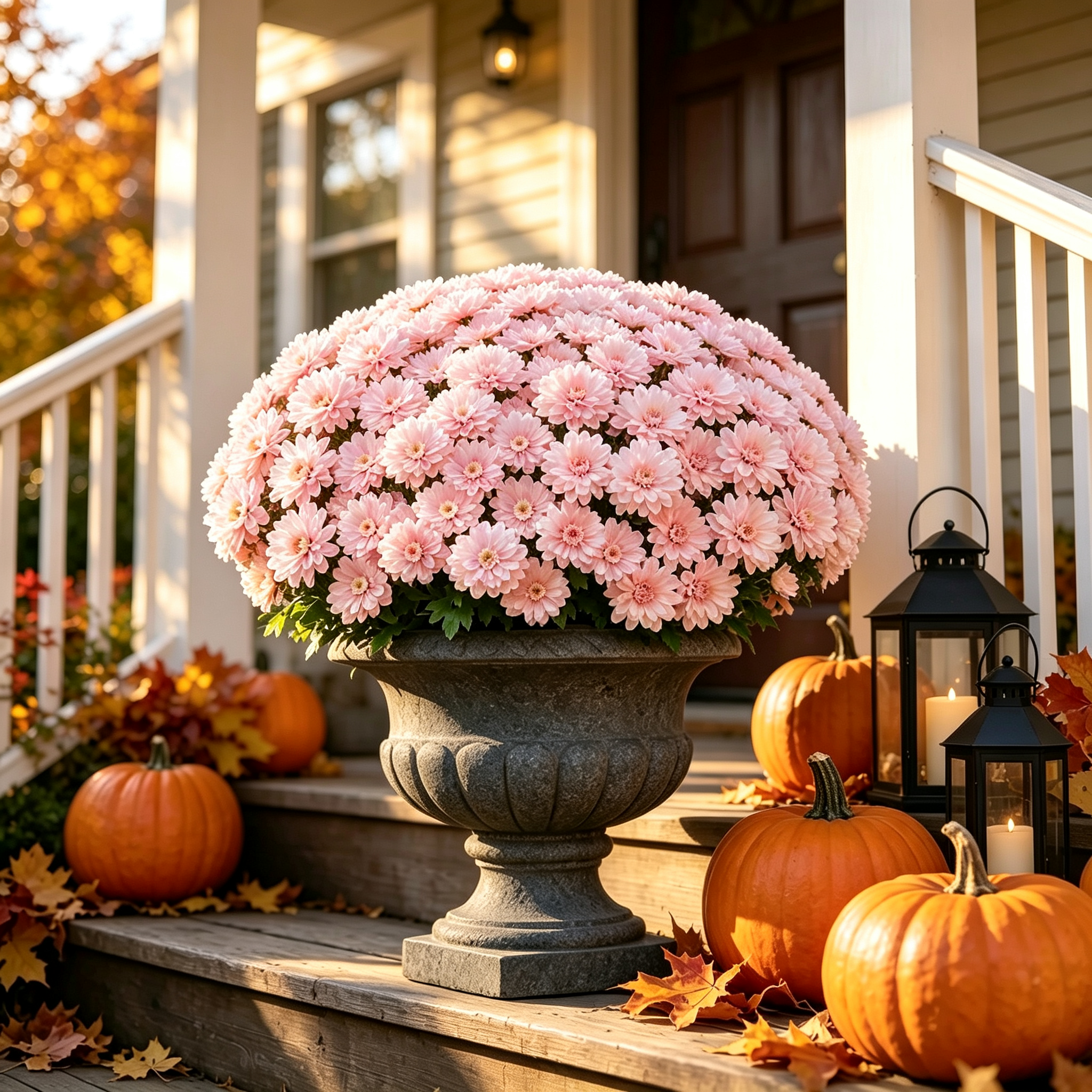 💥Last Day 70% OFF🌼Welcome autumn- Artificial Outdoor Sunset Mums Flowers - UV resistant, Waterproof, Windproof